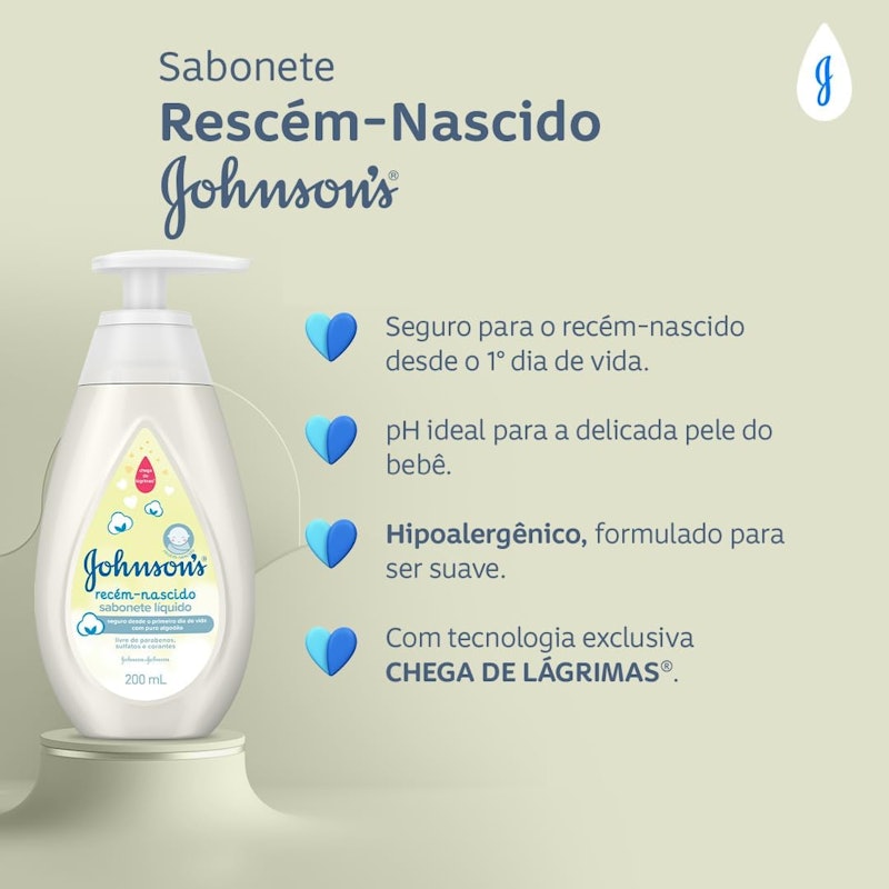 Sabonete Líquido Johnson's Baby Recém-Nascido 4