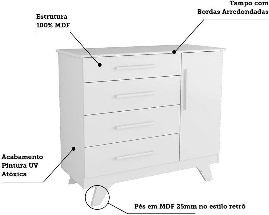 Cômoda de Bebê Retrô 4
