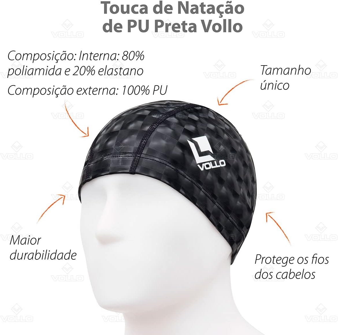 Touca de Natação PU  5