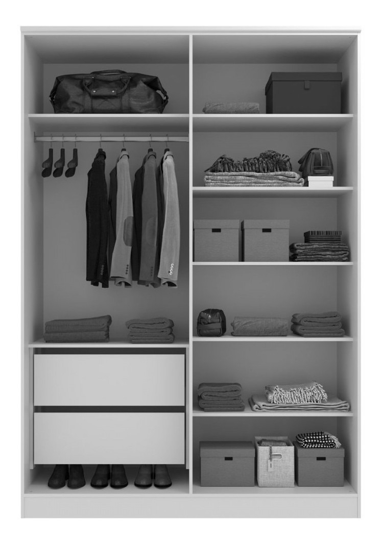 Guarda-Roupa 4 Portas 2 Gavetas Logan Mambel Majen 2