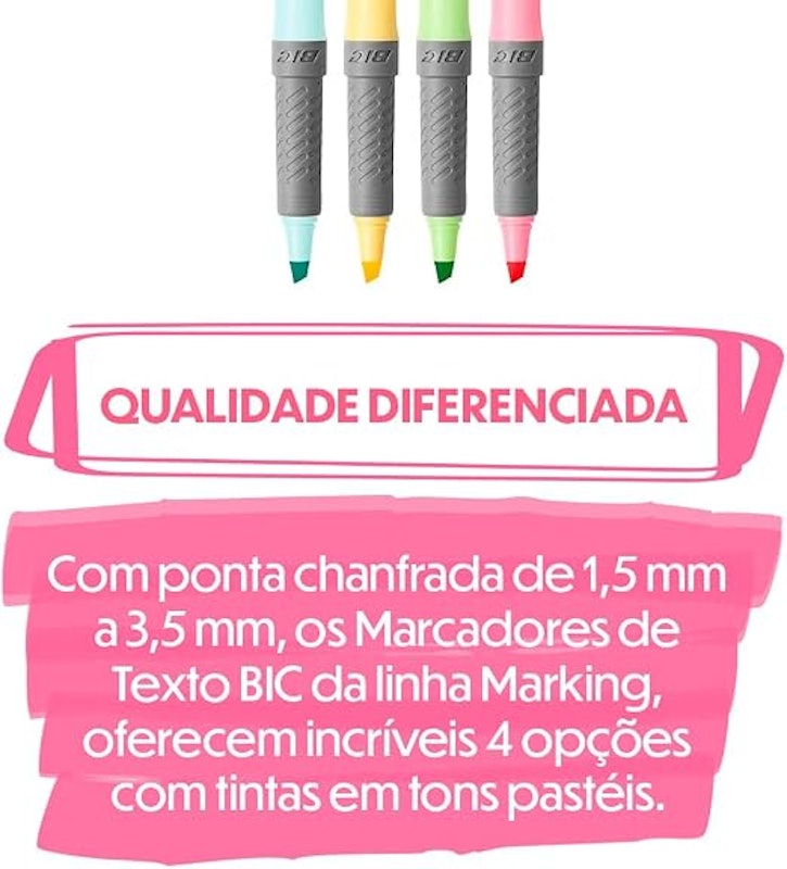 Marca Texto Cores Pastéis 4