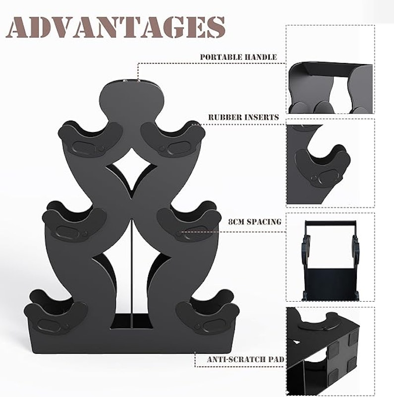 Rack de Haltere Suporte de Halteres de Metal 4 Camadas 3