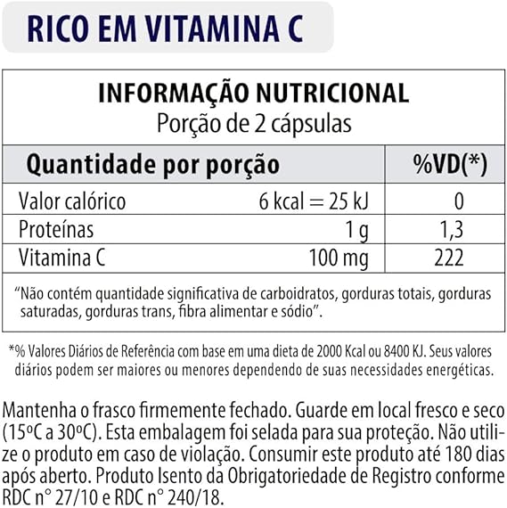Colágeno Hidrolisado 1000 mg com Vitamina C 2