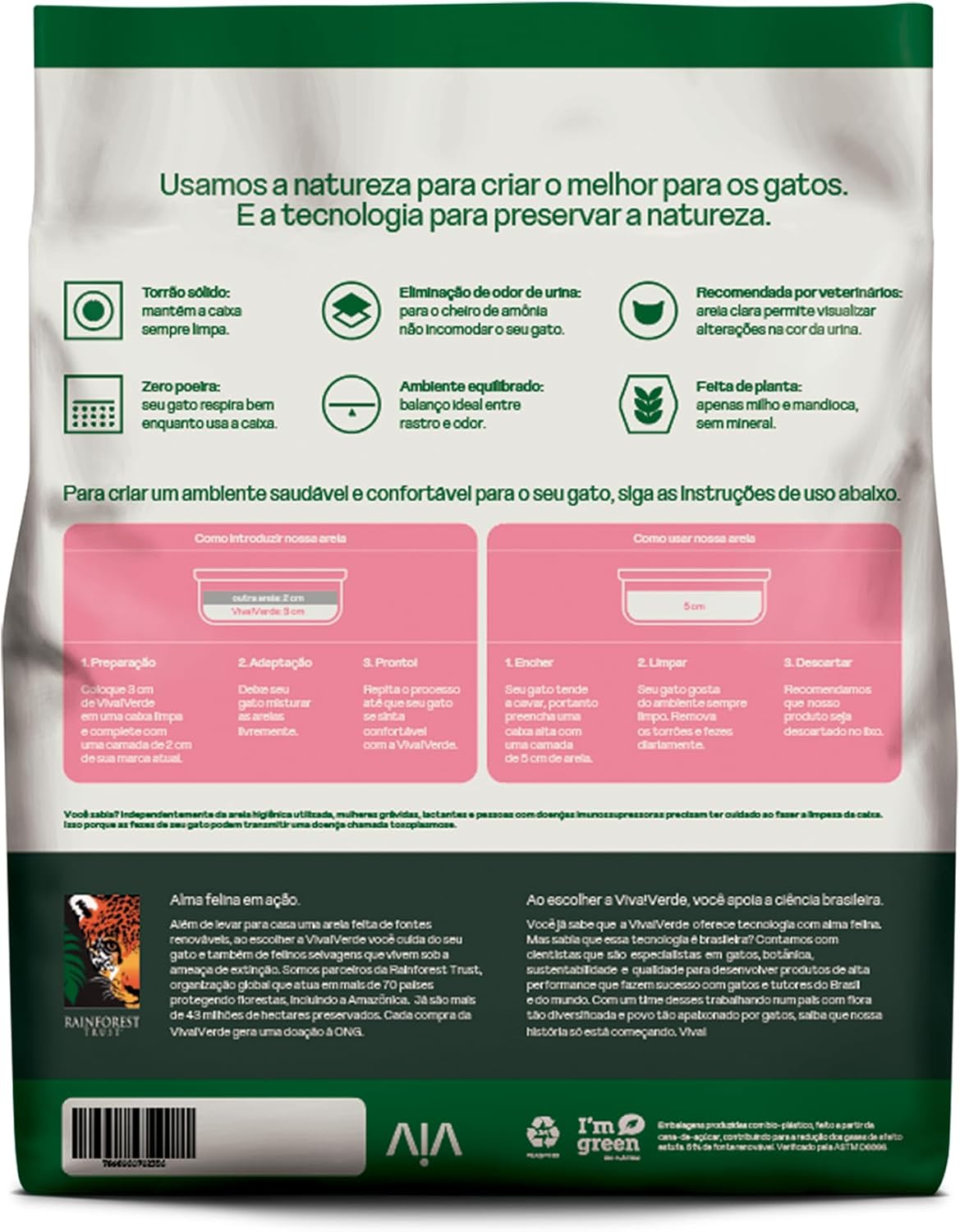 Viva!Verde Areia Higiênica Grãos Mistos 5
