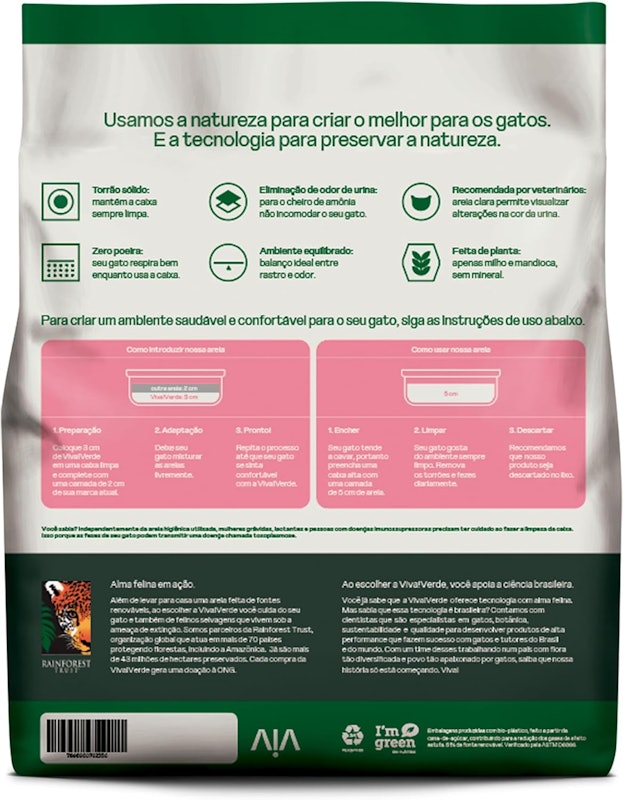 Viva!Verde Areia Higiênica Grãos Mistos 5