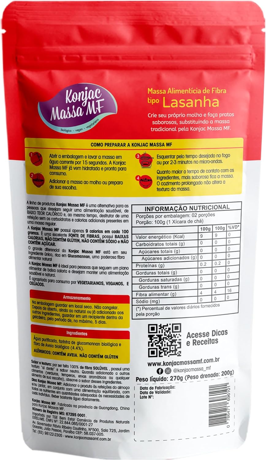 Massa MF Lasanha Zero Carboidrato 2