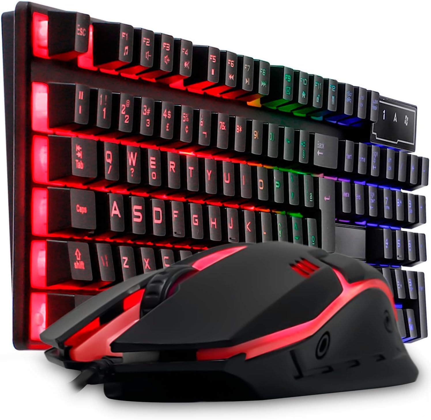 Kit Gamer Teclado Semimecânico e Mouse Evolut 1