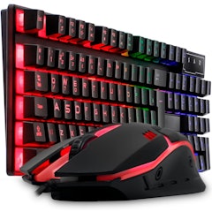 Kit Gamer Teclado Semimecânico e Mouse Evolut