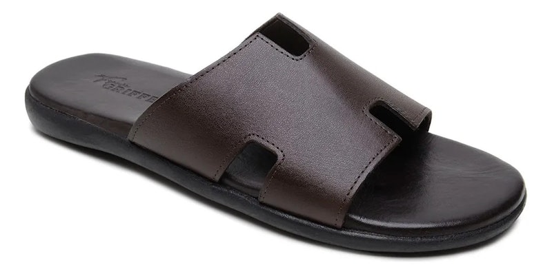 Chinelo Sandália Masculina em Couro NJ 1
