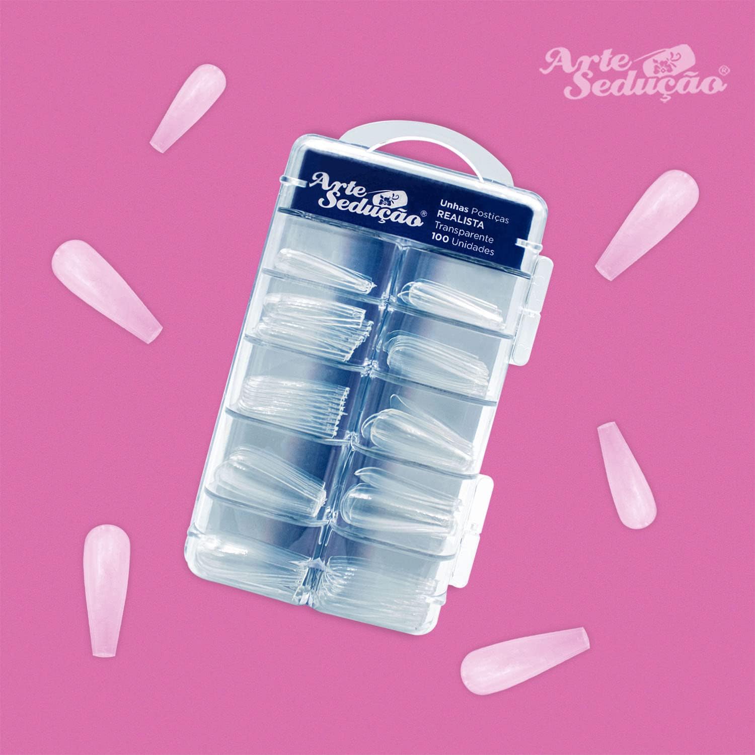 Unhas Postiças Realista Transparente 4