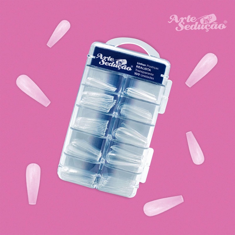Unhas Postiças Realista Transparente 4