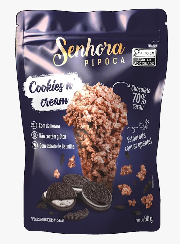 Pipoca Artesanal Cookies and Cream Da Senhora 1