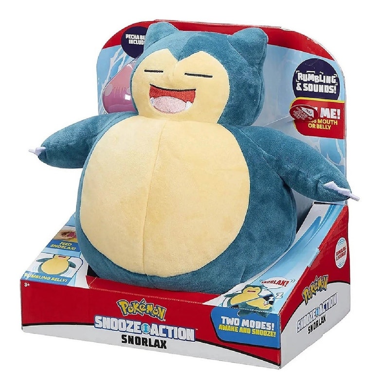 Pokémon - Pelúcia de Luxo Snorlax de 25 cm com Som 3