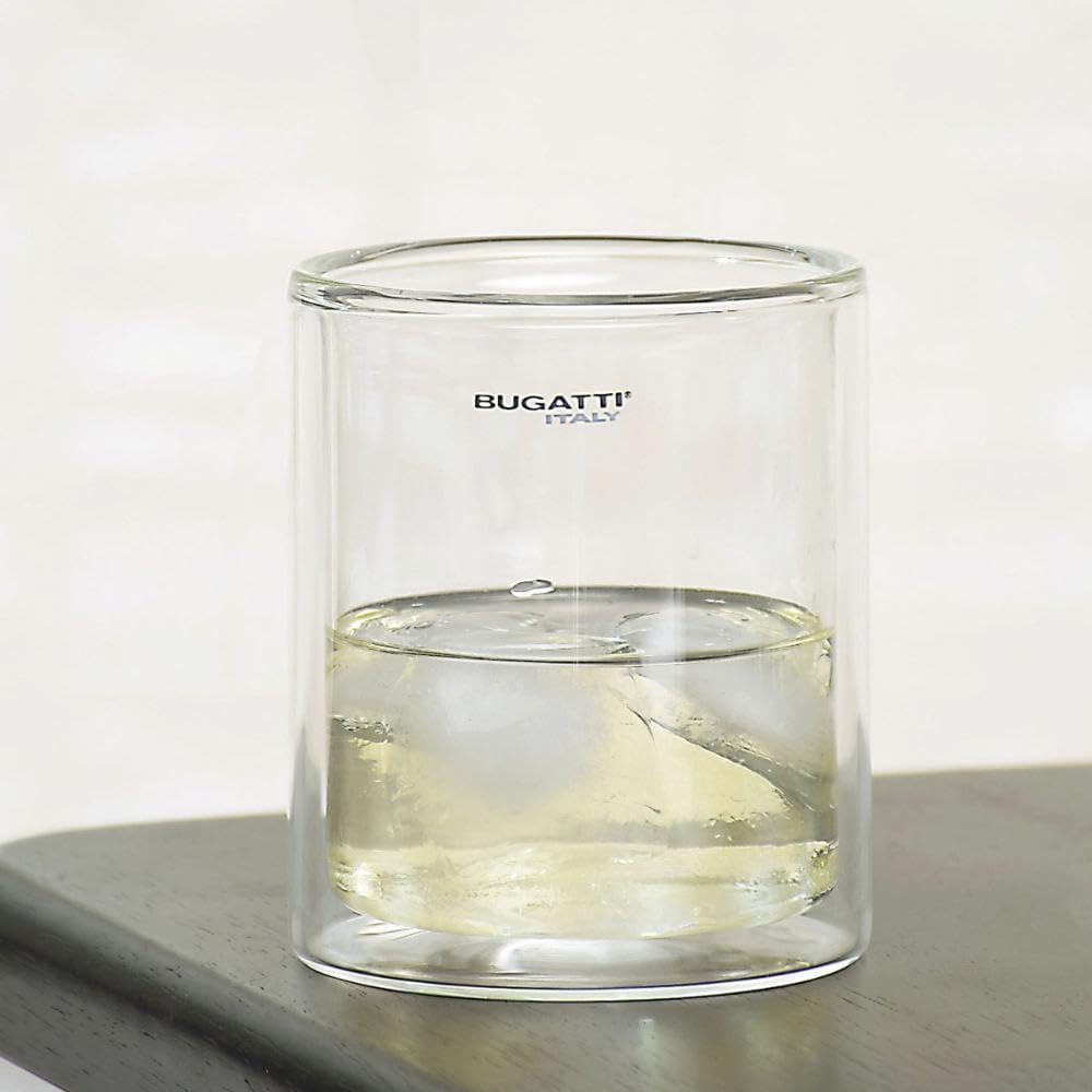 Conjunto 2 Copos de Whisky Bar Parede Dupla 300 ml 4