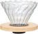 DOAF Coador de Café com Base de Bambu V60 1