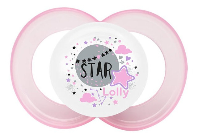 Chupeta Star Dia e Noite Silicone 6+ Meses 2