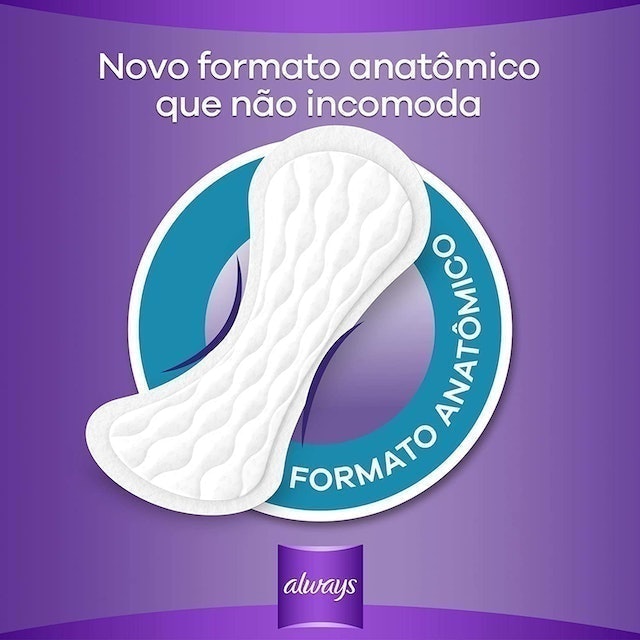 Protetor Diário Always Respirável com 80 Unidades 2