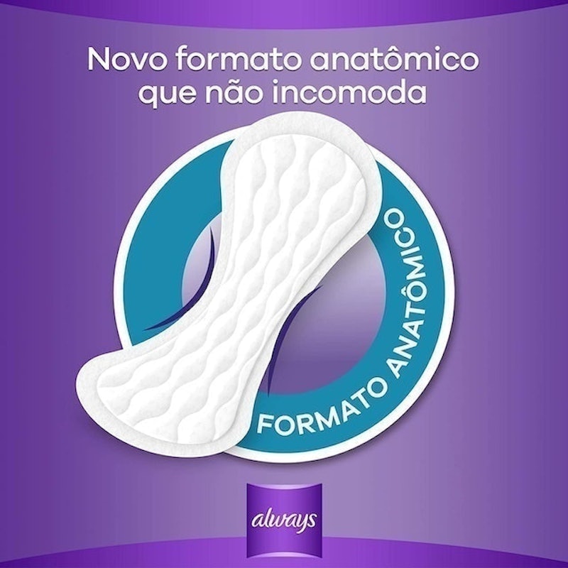 Protetor Diário Always Respirável com 80 Unidades 2