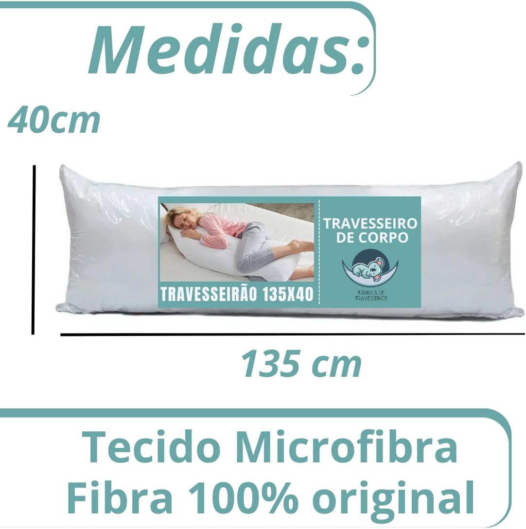 Kit 2 Travesseiro de Corpo Xuxão Imperméavel 5