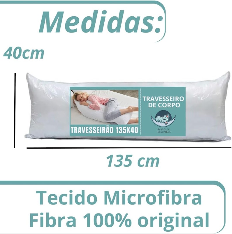 Kit 2 Travesseiro de Corpo Xuxão Imperméavel 5