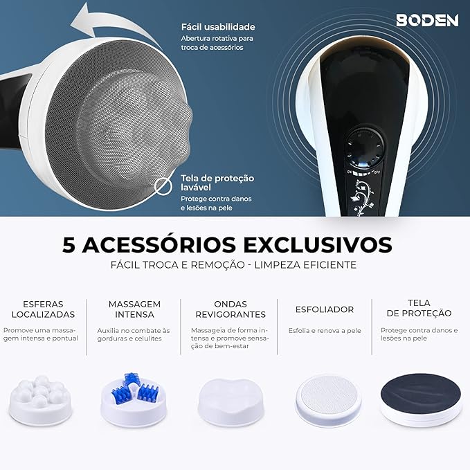 Massagedor Orbital Corporal Elétrico Portátil Boden 3