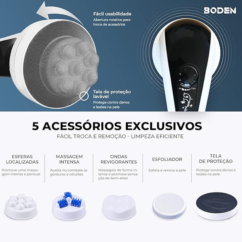 Massagedor Orbital Corporal Elétrico Portátil Boden 3