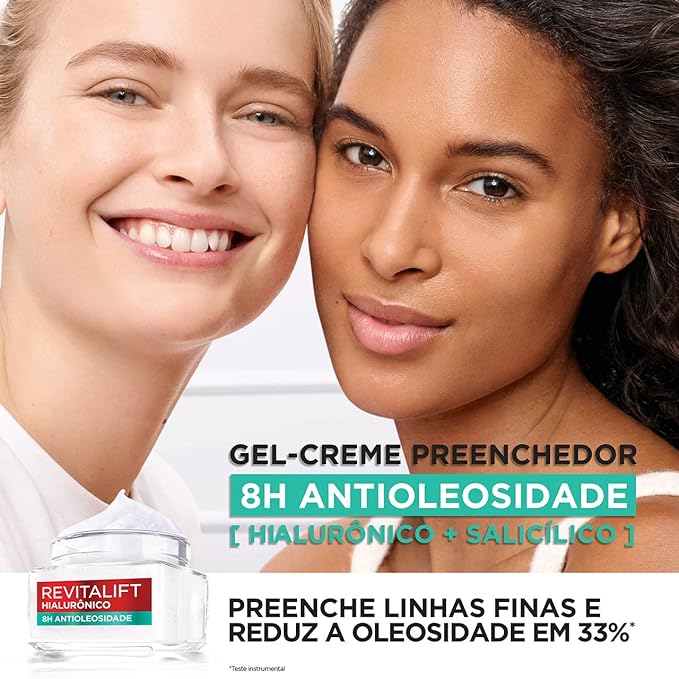 Hialurônico Gel Creme Preenchedor Antioleosidade Revitalift 5