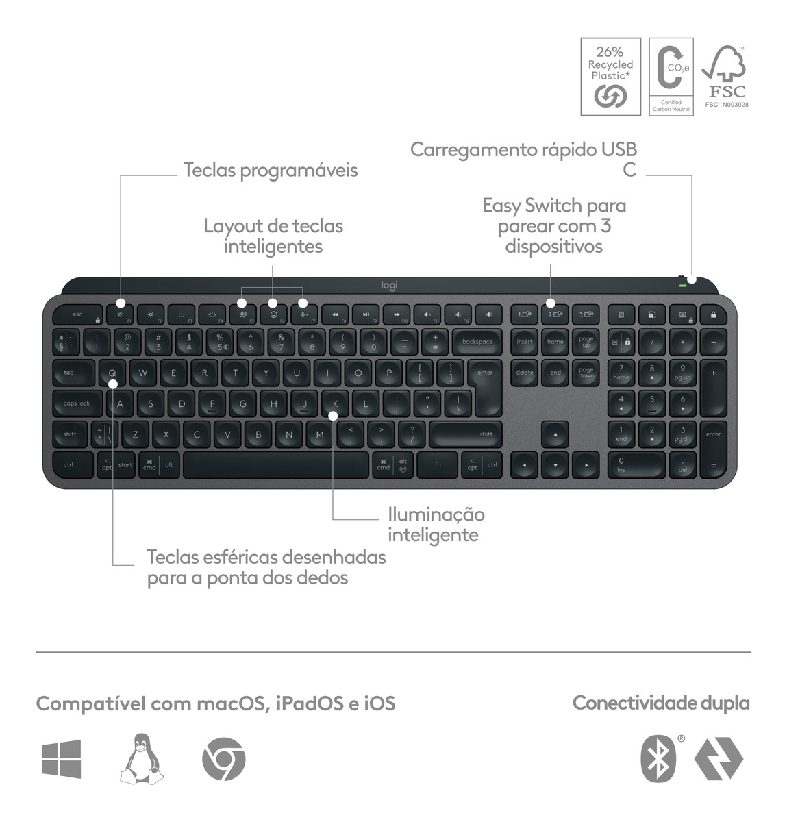 Teclado MX Keys S 2