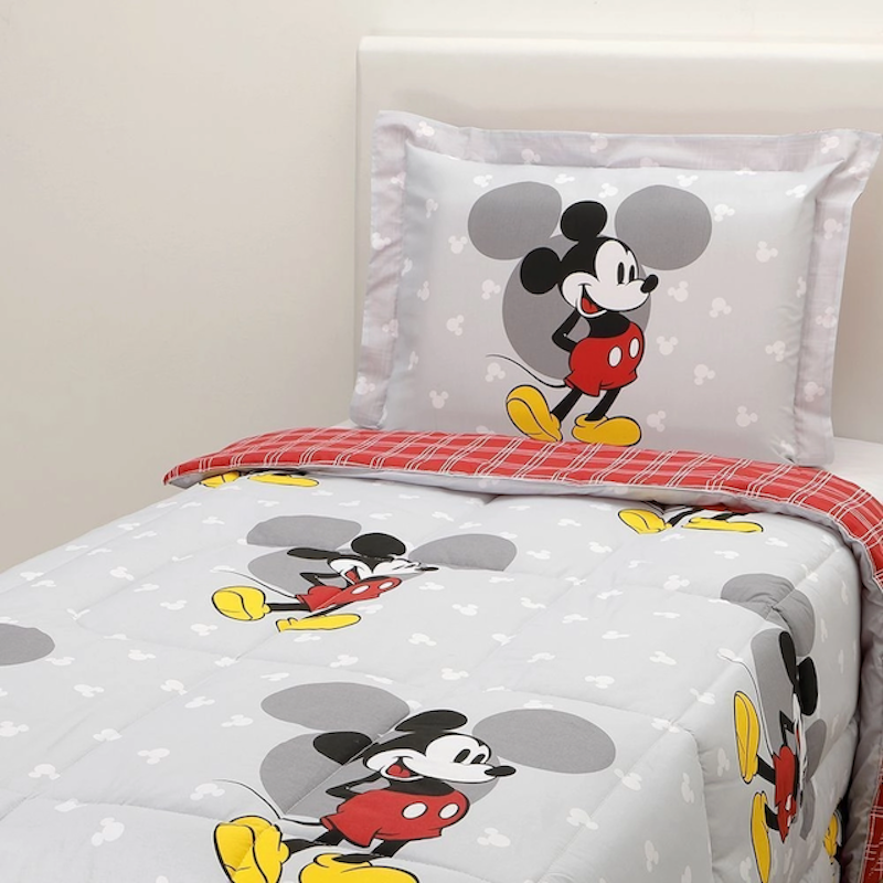Edredom Infantil Solteiro Mickey 2 Peças 1