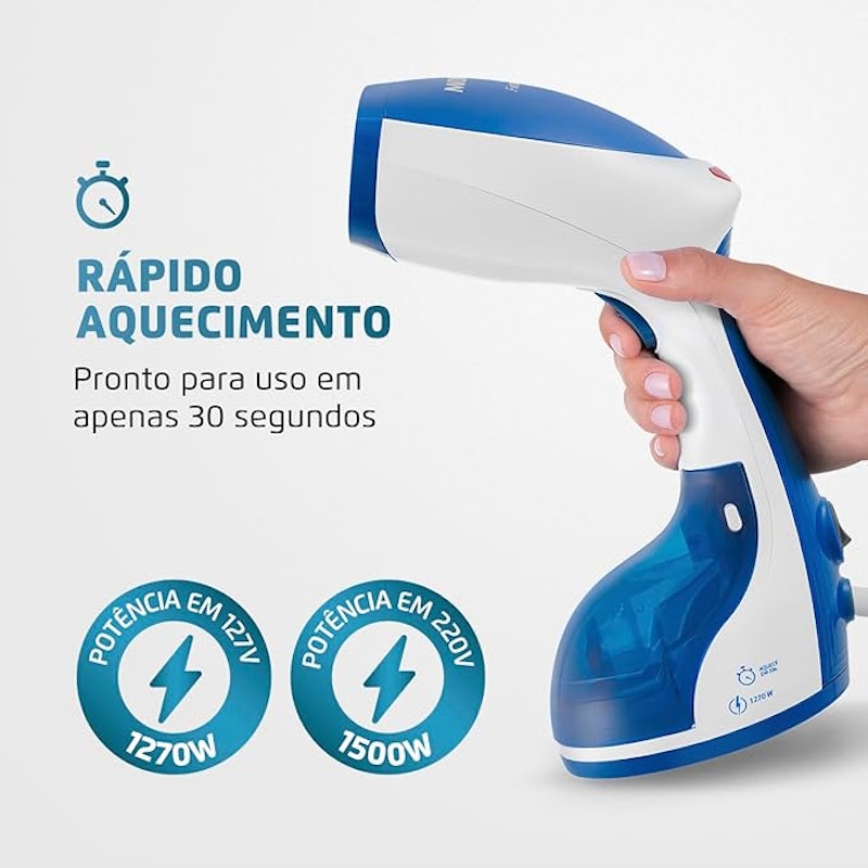 Passadeira a Vapor Portátil Mondial Fast Steam 3
