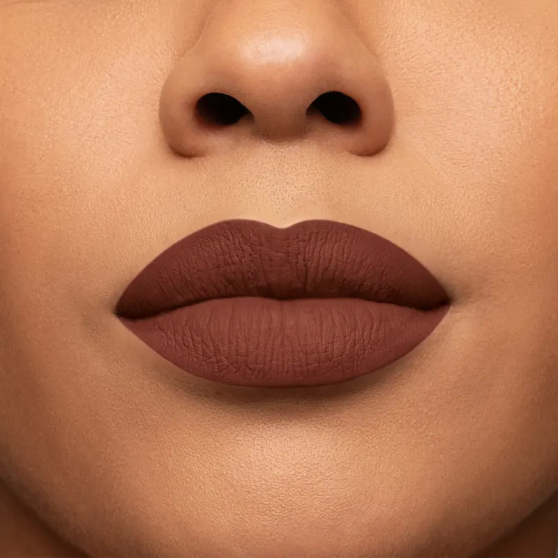 Batom Líquido Niina Secrets Skinny Matte Castanho Begônia 3