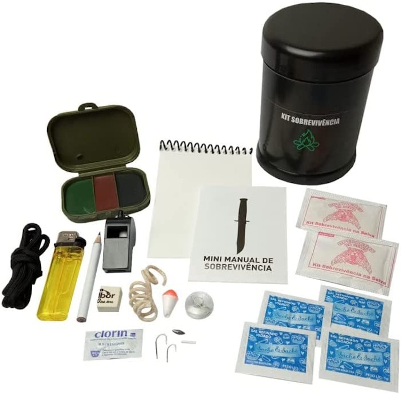 Kit de sobrevivência multi-função, 18 em 1, Professional Outdoor Adventure  Defesa equipamentos táticos