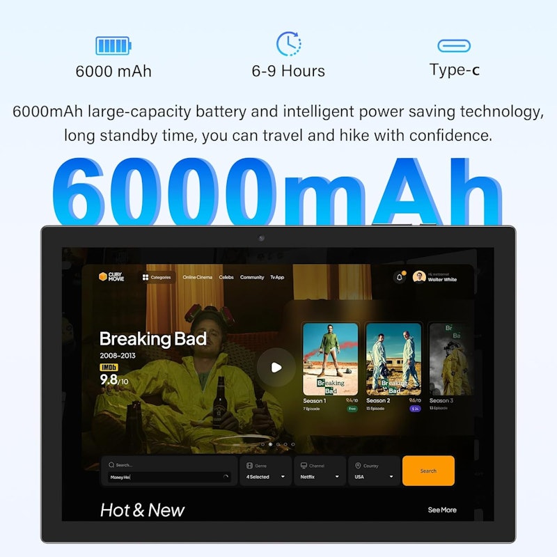 Tablet de 10 Polegadas Android 14 5