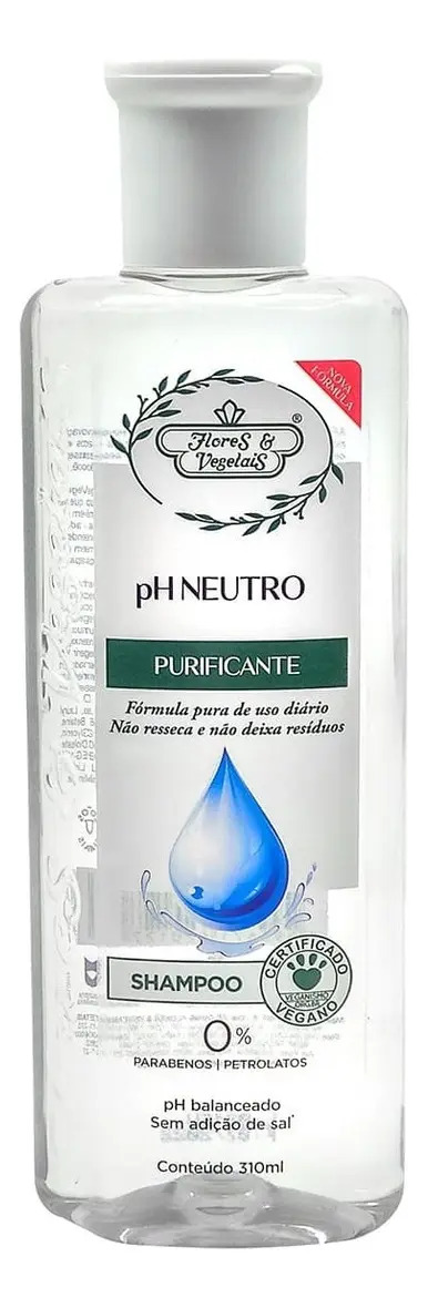 Shampoo pH Neutro Purificante Flores & Vegetais 1