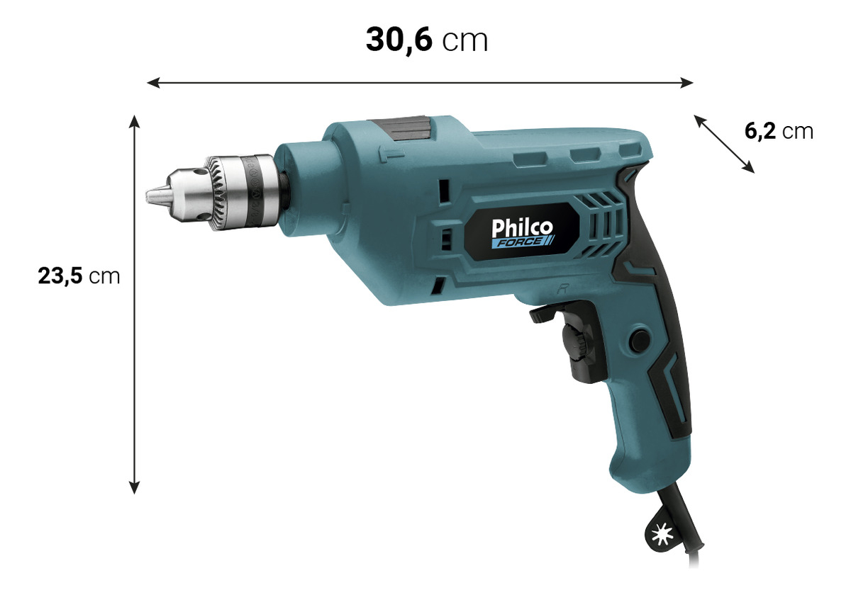 Furadeira Force 650 W com Maleta  5