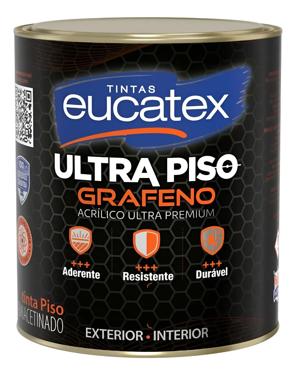 Tinta Acrílica Eucatex Ultra Piso Grafeno Semiacetinada 1