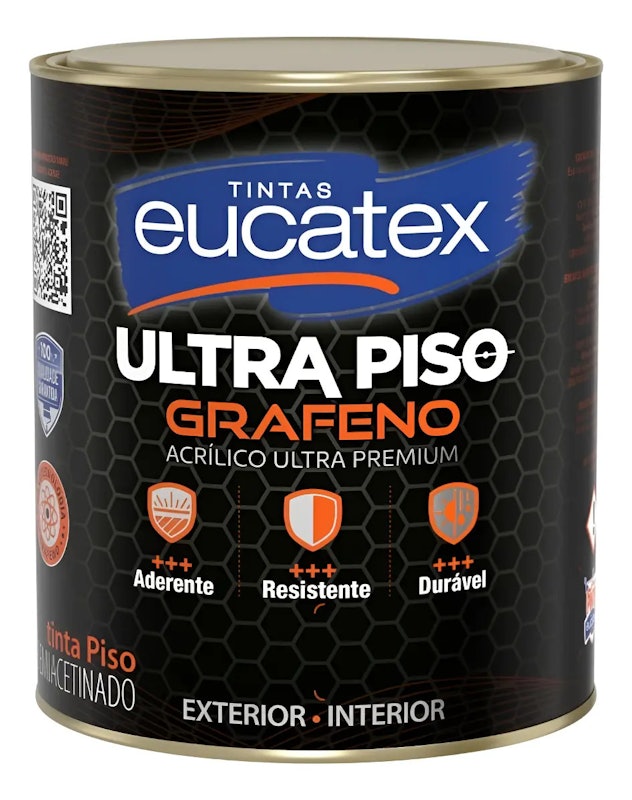 Tinta Acrílica Eucatex Ultra Piso Grafeno Semiacetinada 1