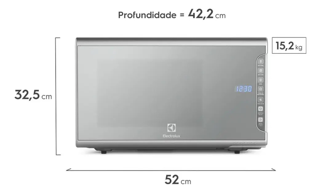 Micro-ondas Electrolux 31 L Cor Inox Espelhado 2