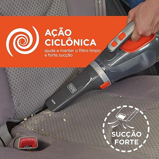 Aspirador de Automóveis 12 V 610 ml Ação Ciclônica 5