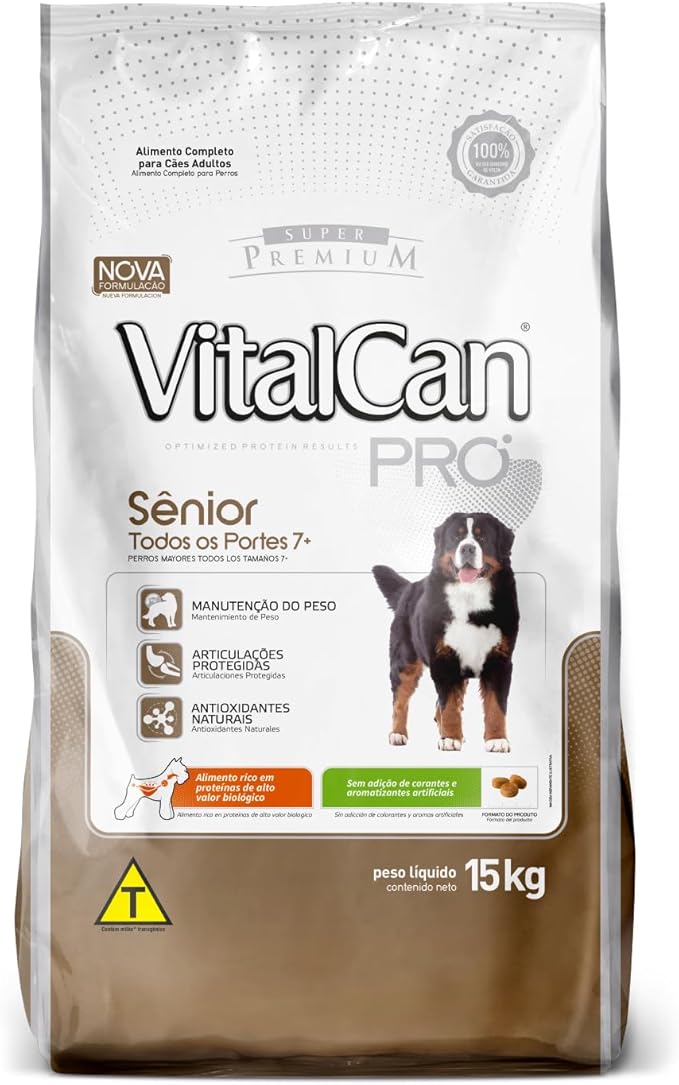 Ração Super Premium para Cães Sênior, Todas as Raças - 15 Kg 1