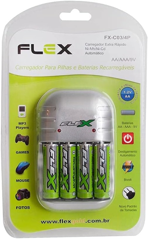 Carregador de Pilhas Flex 1