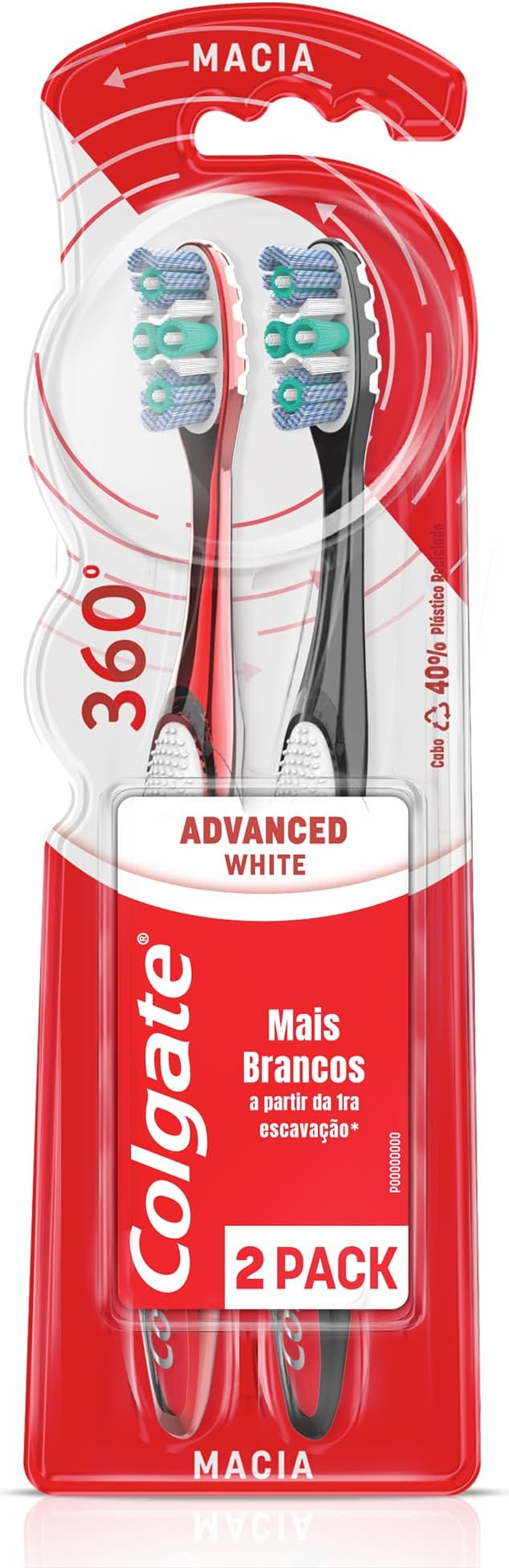 Escova de Dente 360º Luminous White 2 Unidades 1