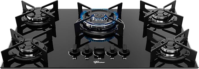 Cooktop a Gás Fischer 5 Bocas Fit Line Tripla Chama 2