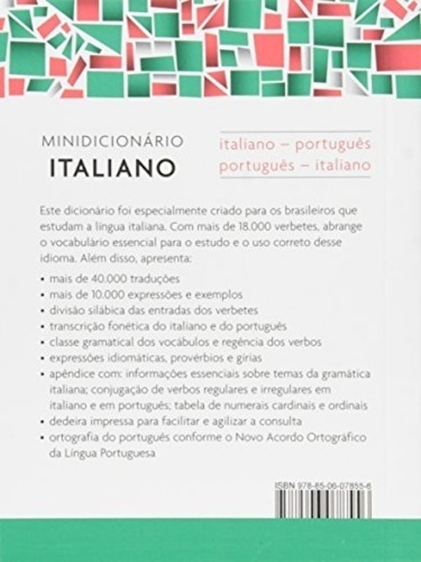 Minidicionário Italiano Michaelis 2