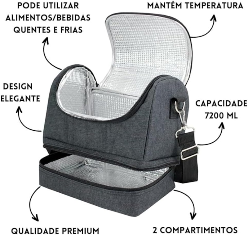 Bolsa Térmica com 2 Compartimentos Concept 4