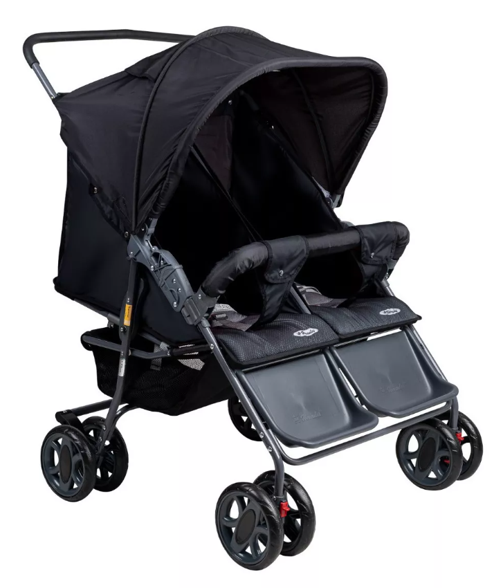 Carrinho de Bebê de Passeio Duplo Kids Baby Hercules 3