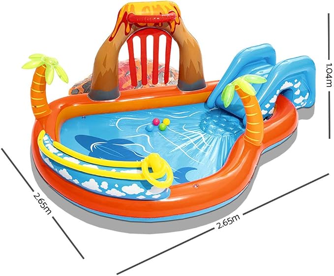 Piscina Interativa Inflável 208 L Vulcão 3