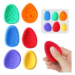 Brinquedo Sensorial Silicone 6 Pçs Alívio Cor Colorido