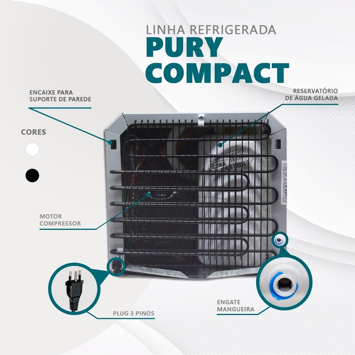 Purificador de Água com Compressor Leaf Compact Top Life 5