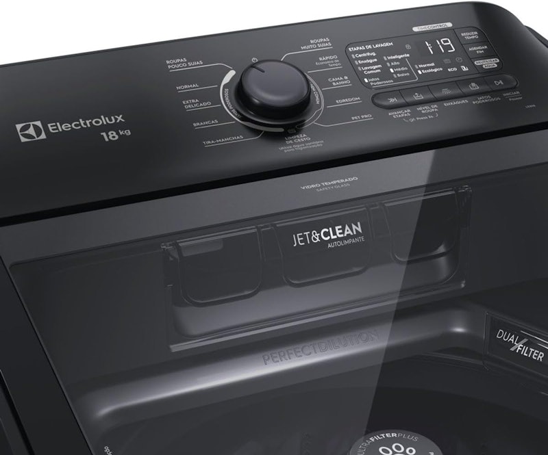 Máquina de Lavar Electrolux 18 Kg Preta Expert 3